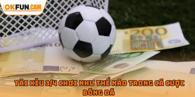 Tài Xỉu 3/4 chơi như thế nào trong cá cược bóng đá